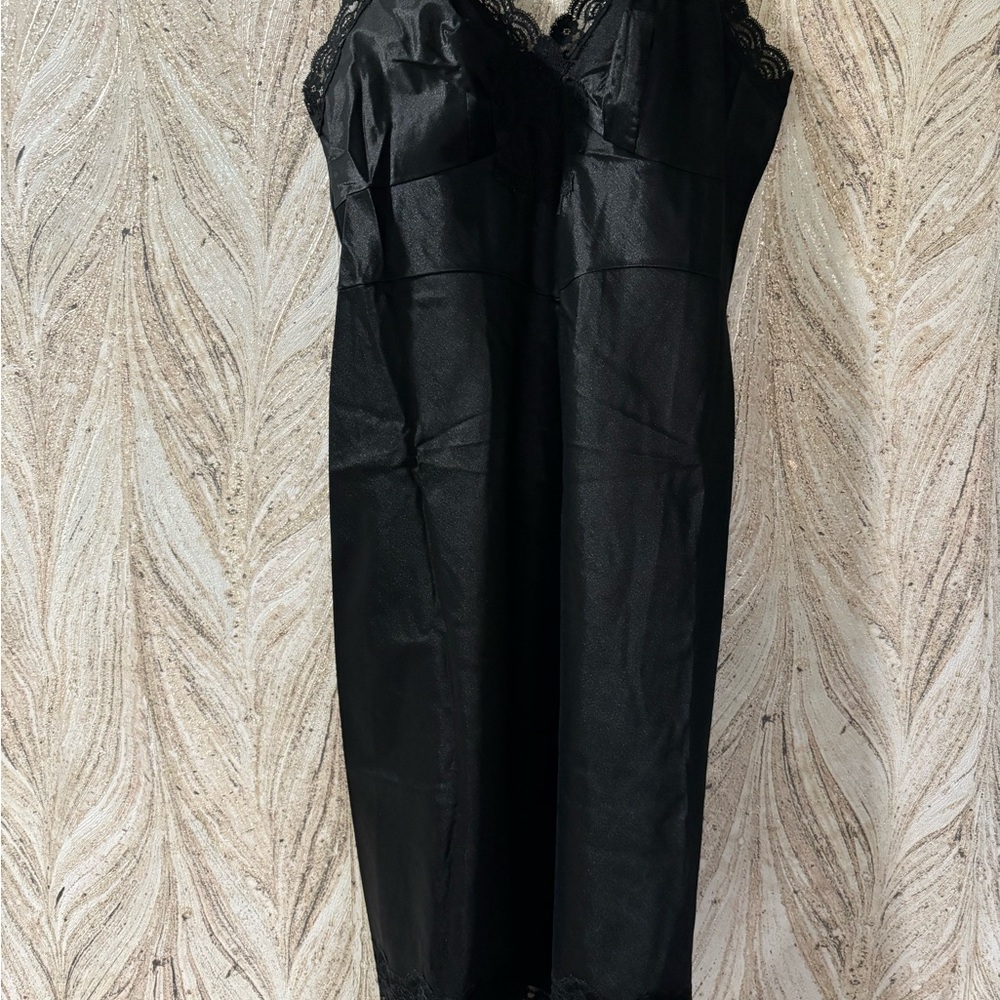 Elegant Black Lace Slip dress